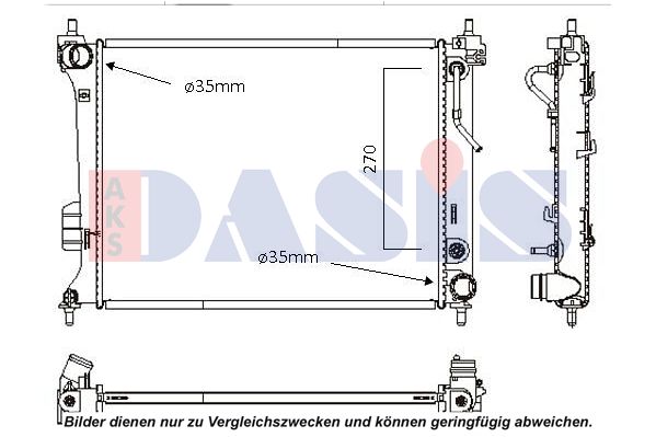 AKS DASIS Radiaator,mootorijahutus 560071N